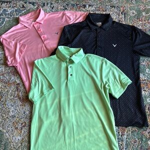 CALLAWAY BUNDLE OF 3 MENS GOLF SHIRTS IN SZ S…1 BEN HOGAN AND 2 CALLAWAY!!!